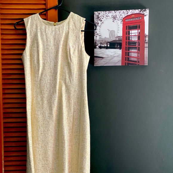 Peter Nygard Gold and Beige Dress - Picture 1 of 3